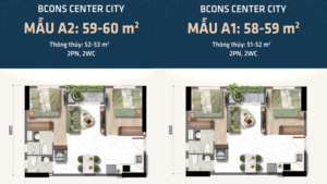 Thiết kế căn hộ tháp The Gateway Bcons Center City